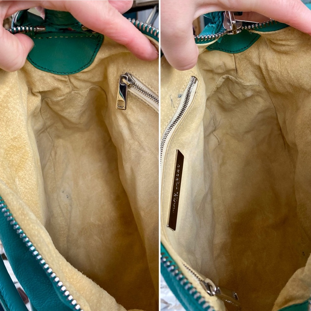 Marc Jacobs Vintage Y2K Blake Multi-Pocket Hobo Bag  Turquoise Gilmore Girls - Picture 12 of 17